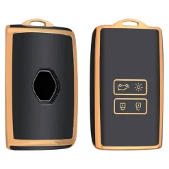 New TPU Sleutelhoesje voor Renault goud A4 Autosleutelhoesjes