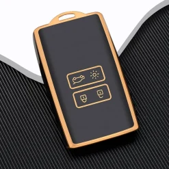 New TPU Sleutelhoesje voor Renault goud A4 Autosleutelhoesjes
