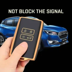 TPU Sleutelhoesje voor Renault wit A4 Autosleutelhoesjes