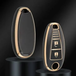 Online TPU Sleutelhoesje voor Suzuki goud A3A Autosleutelhoesjes