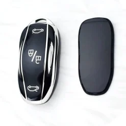 Outlet TPU Sleutelhoesje voor Tesla Model 3-Y-S zwart Autosleutelhoesjes