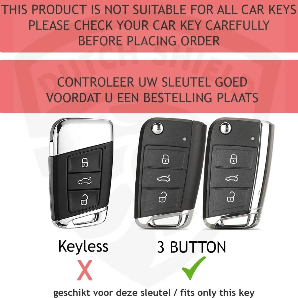 TPU Sleutelhoesje VW - Skoda - Seat Cupra goud B3 Autosleutelhoesjes