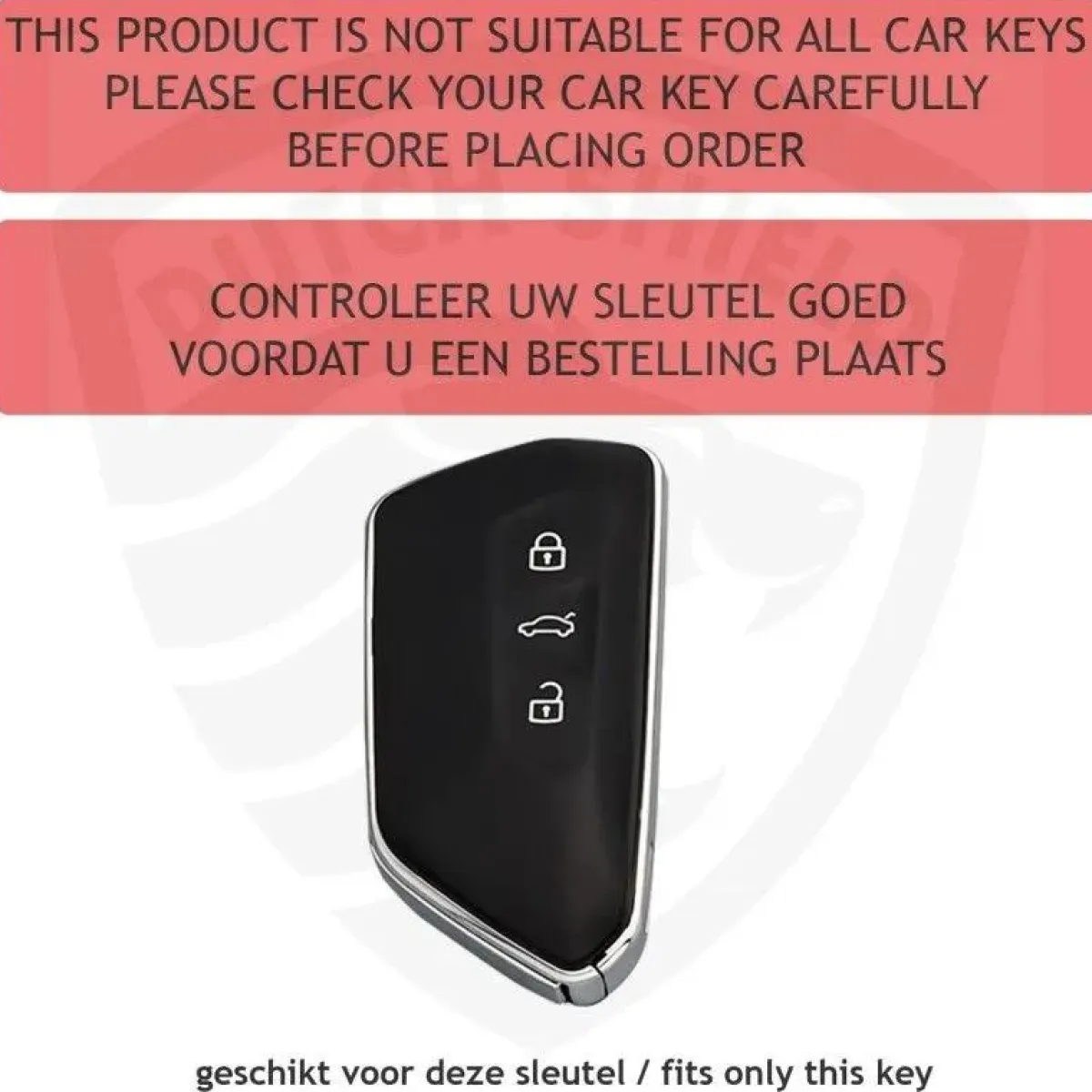 Clearance TPU Sleutelhoesje VW - Skoda - Seat Cupra zwart G3 Autosleutelhoesjes