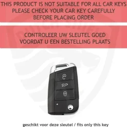 Hot TPU Sleutelhoesje VW - Skoda - Seat Cupra zwart B3 Autosleutelhoesjes