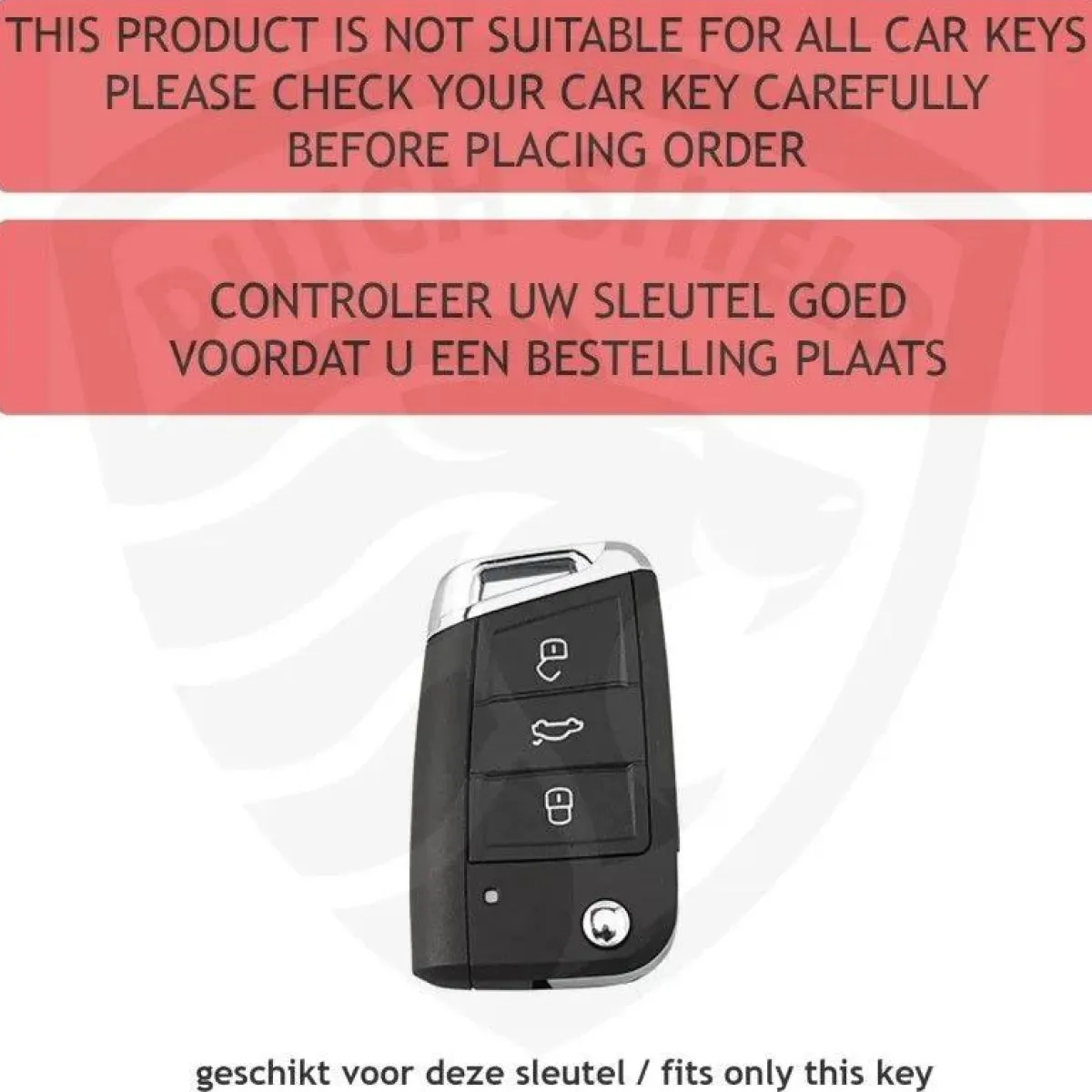 Hot TPU Sleutelhoesje VW - Skoda - Seat Cupra zwart B3 Autosleutelhoesjes