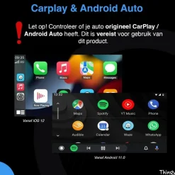 Clearance Ultra Mini USB-C 2-in-1 CarPlay Dongle Draadloze Ontvangers