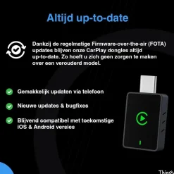 New USB-C 2-in-1 CarPlay & Android Auto Dongle Draadloze Ontvangers