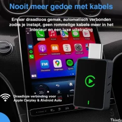 New USB-C 2-in-1 CarPlay & Android Auto Dongle Draadloze Ontvangers