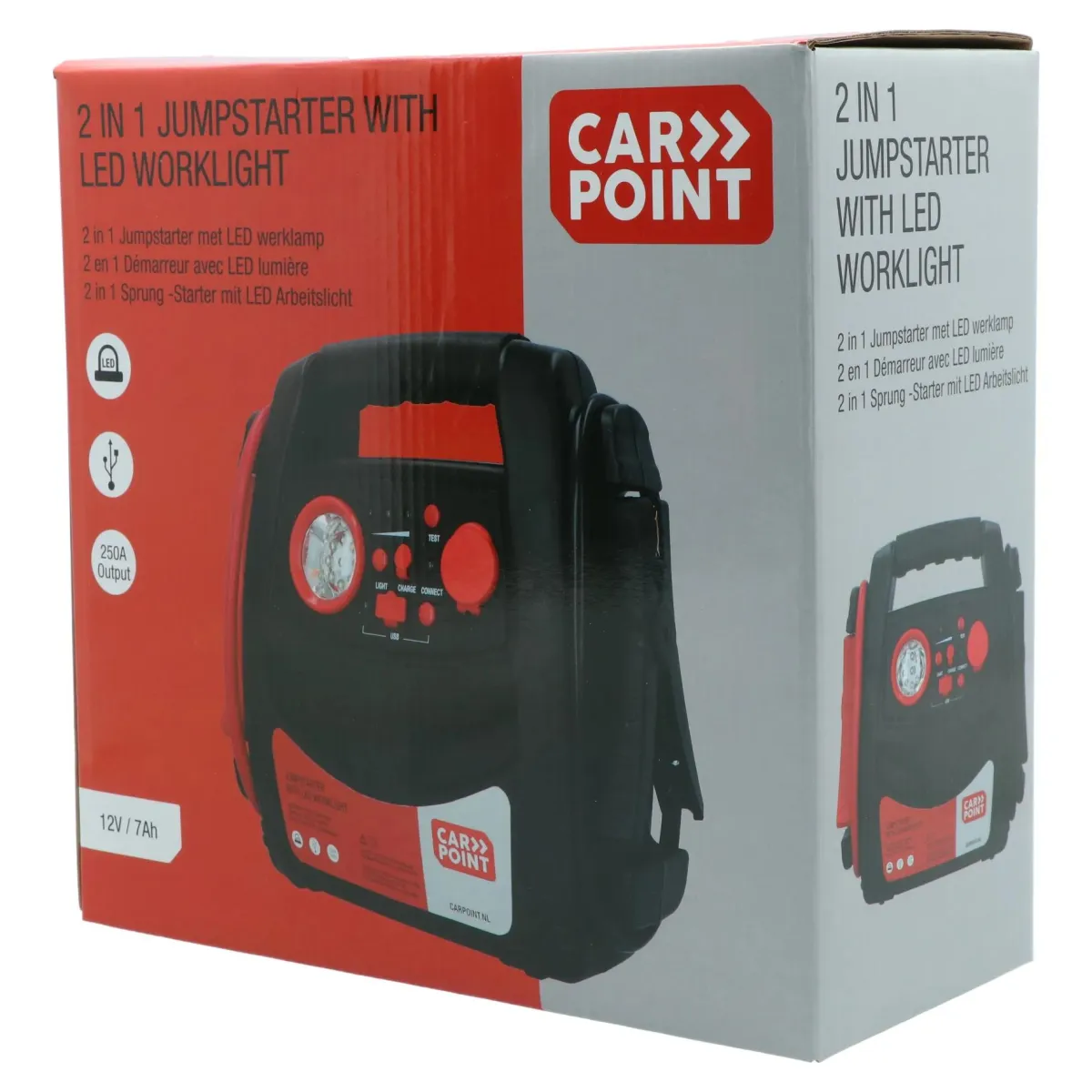 Best 12V Jumpstarter 2in1 met LED Verlichting Acculaders & Starthulpen