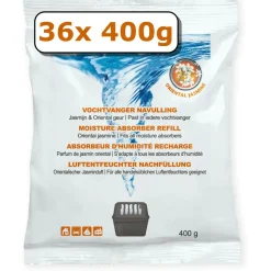 New Vochtvanger navulling - 36x - 400 gram - jasmijn Interieurverzorging