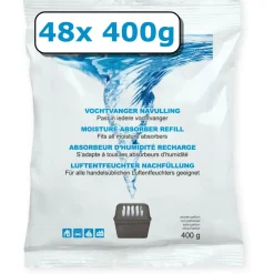 Hot Vochtvanger navulling - 48x - 400 gram - neutraal Interieurverzorging