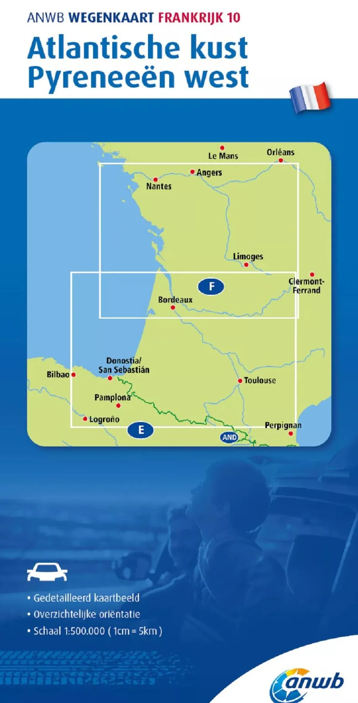 Outlet Wegenkaart Atlantische Kust, Pyreneeen West Wegenkaarten & Atlassen|Wegenkaarten