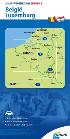 Online Wegenkaart België en Luxemburg Wegenkaarten & Atlassen|Wegenkaarten