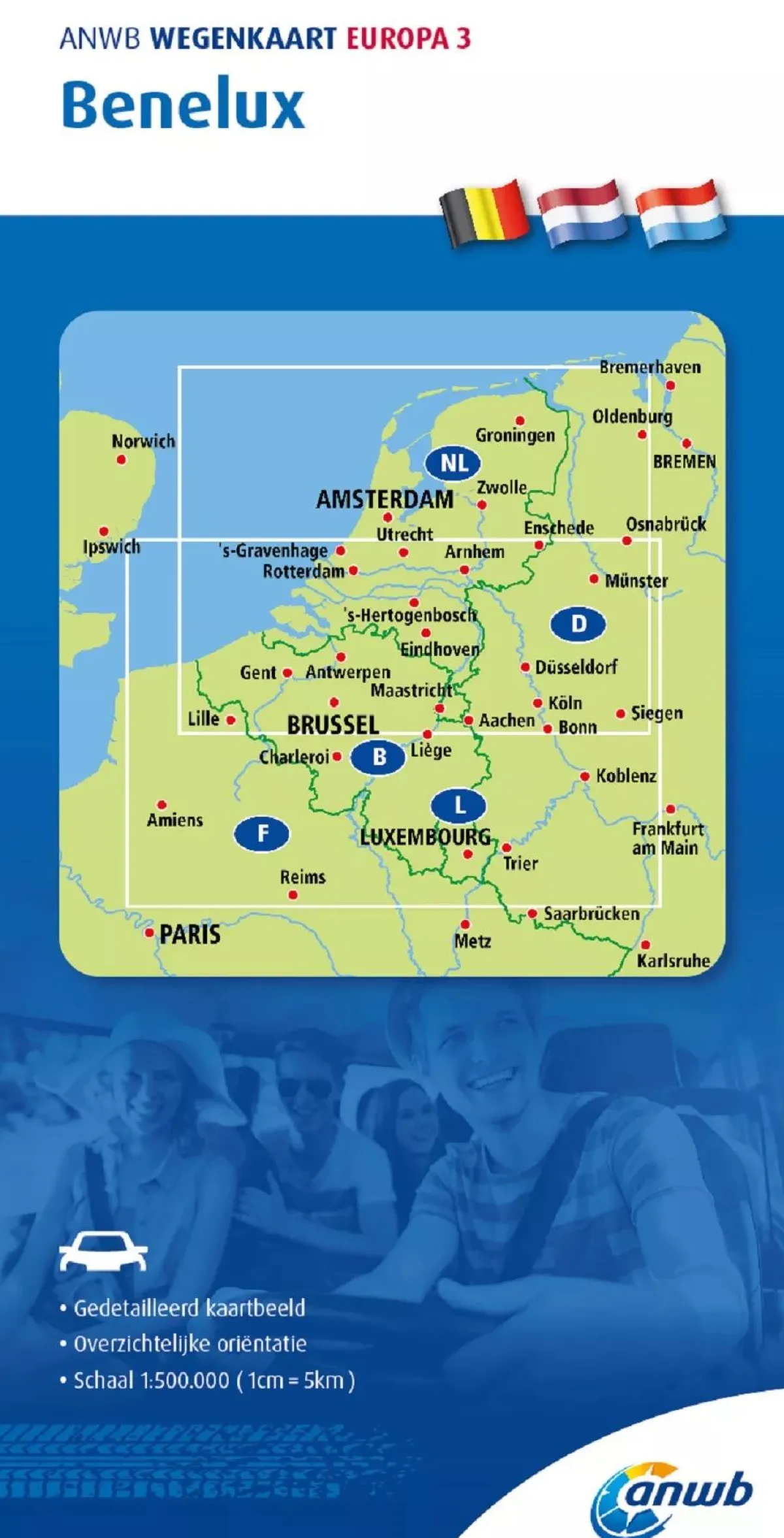 Wegenkaart Benelux Wegenkaarten & Atlassen|Wegenkaarten