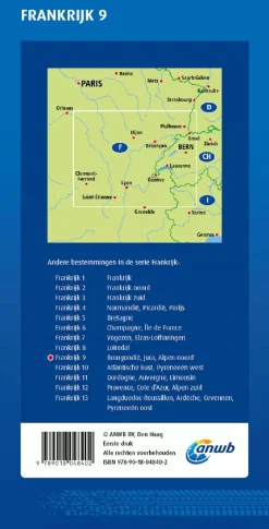 New Wegenkaart Bourgondie en Jura Wegenkaarten & Atlassen|Wegenkaarten