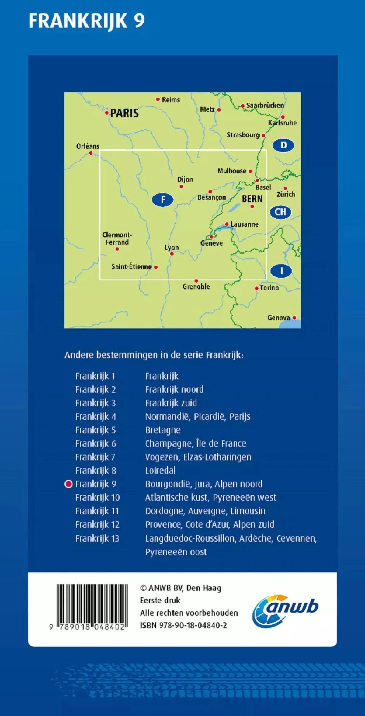 New Wegenkaart Bourgondie en Jura Wegenkaarten & Atlassen|Wegenkaarten