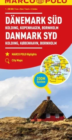 Outlet wegenkaart Denemarken zuid Wegenkaarten & Atlassen|Wegenkaarten