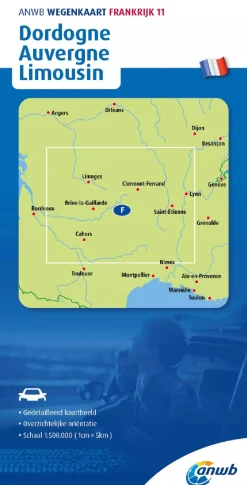 Online Wegenkaart Dordogne, Auvergne, Limousin Wegenkaarten & Atlassen|Wegenkaarten