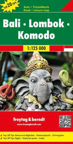 Wegenkaart F&B Bali, Lombok, Komodo Wegenkaarten & Atlassen|Wegenkaarten