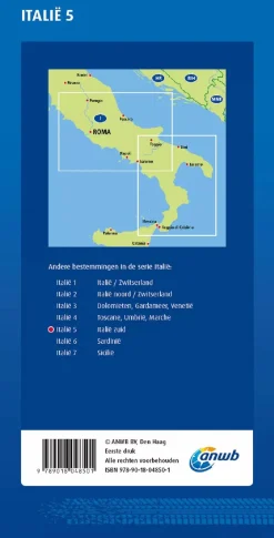 Wegenkaart Italië-Zuid Wegenkaarten & Atlassen|Wegenkaarten