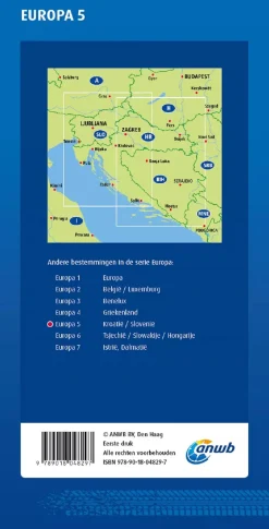 Outlet Wegenkaart Kroatië en Slovenië Wegenkaarten & Atlassen|Wegenkaarten