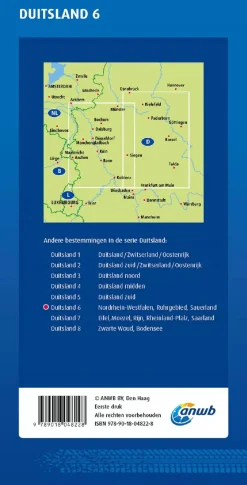 Best Wegenkaart Nordrhein-Westfalen, Ruhrgebied, Sauerland Wegenkaarten & Atlassen|Wegenkaarten