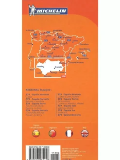Outlet wegenkaart Regional 578 Spanje zuid Wegenkaarten & Atlassen|Wegenkaarten