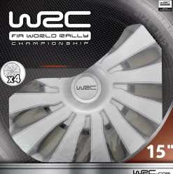 Discount Wieldoppen Sepang 15" - zilver 4 stuks Autobanden & Accessoires