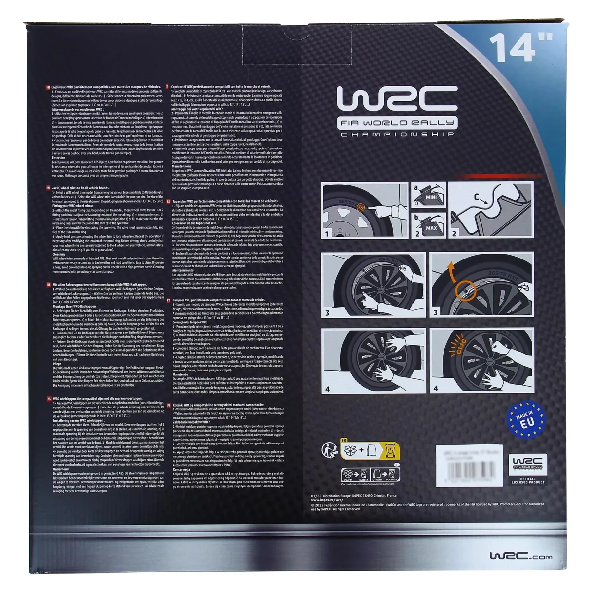 Hot Wieldoppen Sepang 14" - zilver 4 stuks Autobanden & Accessoires