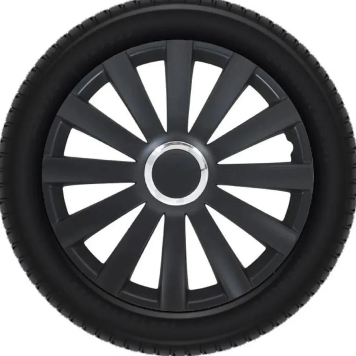 Sale Wieldoppen set - 15 inch - Spyder Zwart Autobanden & Accessoires