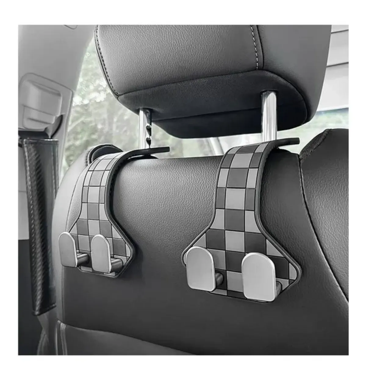 New 2x Auto Hoofdsteun Haak Duo Organizers