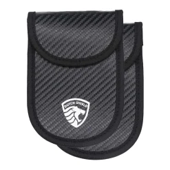 2 x RFID Autosleutel Hoesje Anti-Skim Carbon Style Autosleutelhoesjes