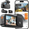New X5 Touch 3CH 4K Wifi GPS 128gb dashcam Dashcams