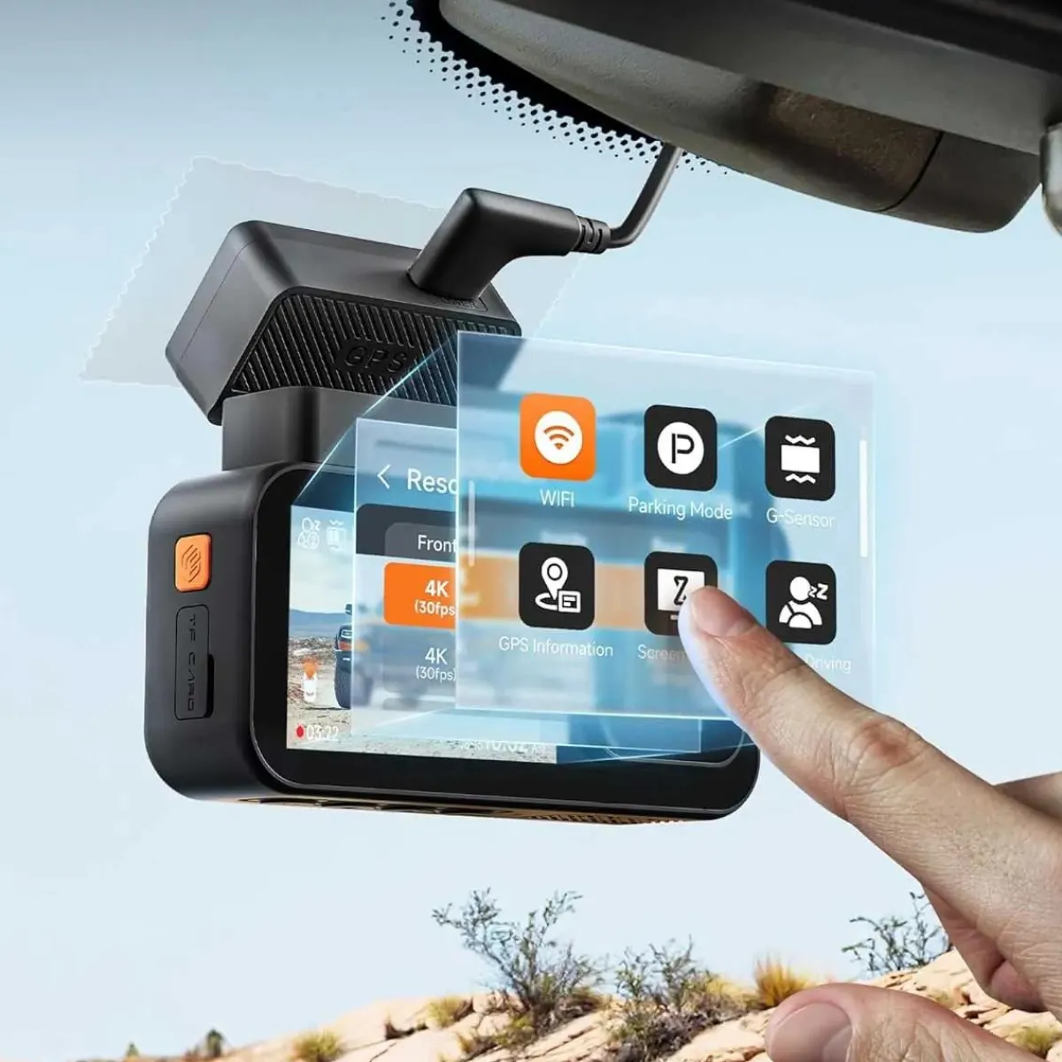 New X5 Touch 3CH 4K Wifi GPS 128gb dashcam Dashcams