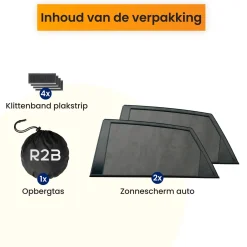 Discount Zonnescherm Auto Zijruit - Set van 2 Autozonneschermen