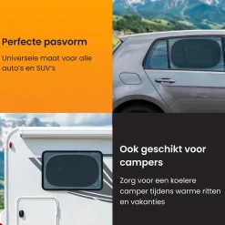 Discount Zonnescherm Auto Zijruit - Set van 2 Autozonneschermen