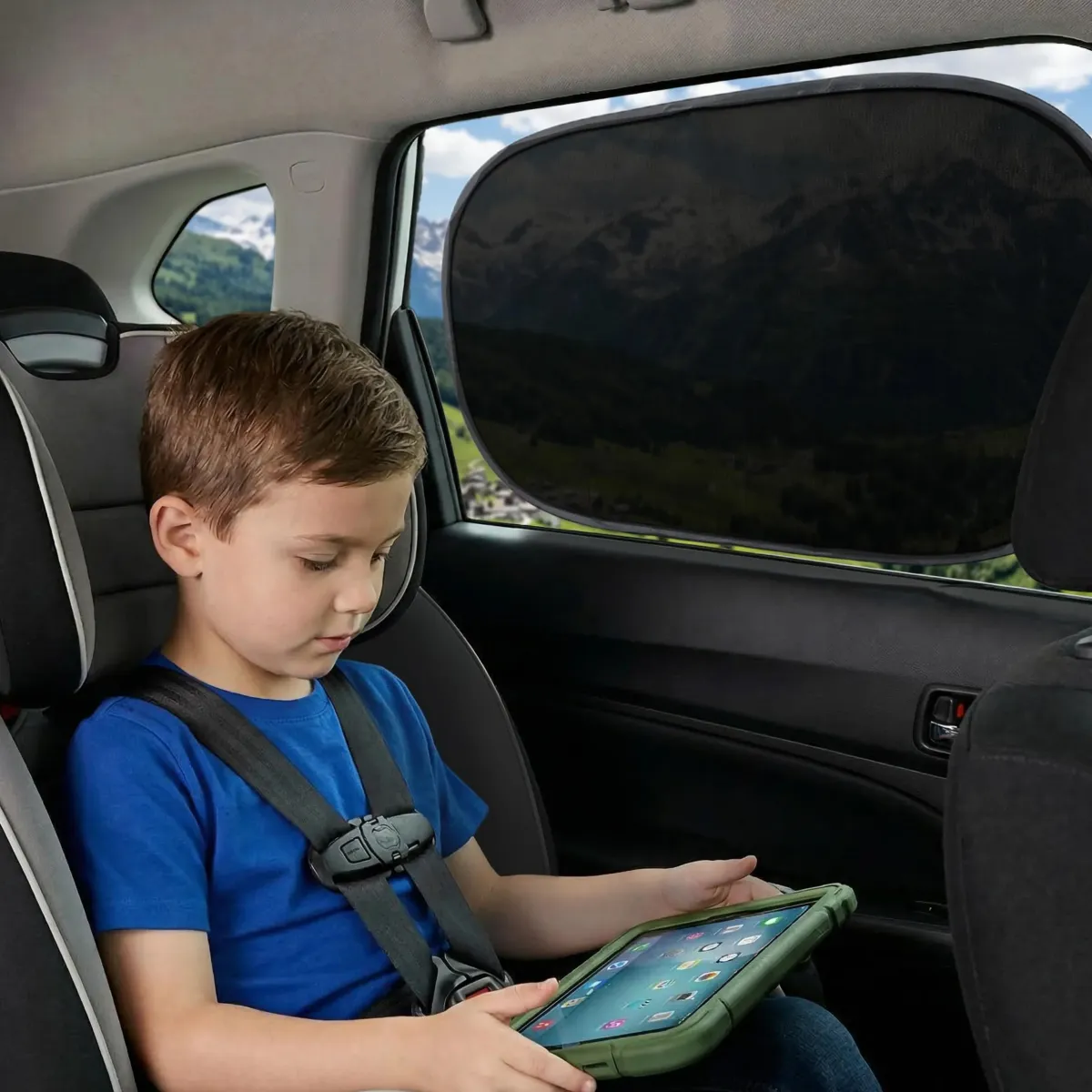 Discount Zonnescherm Auto Zijruit - Set van 2 Autozonneschermen